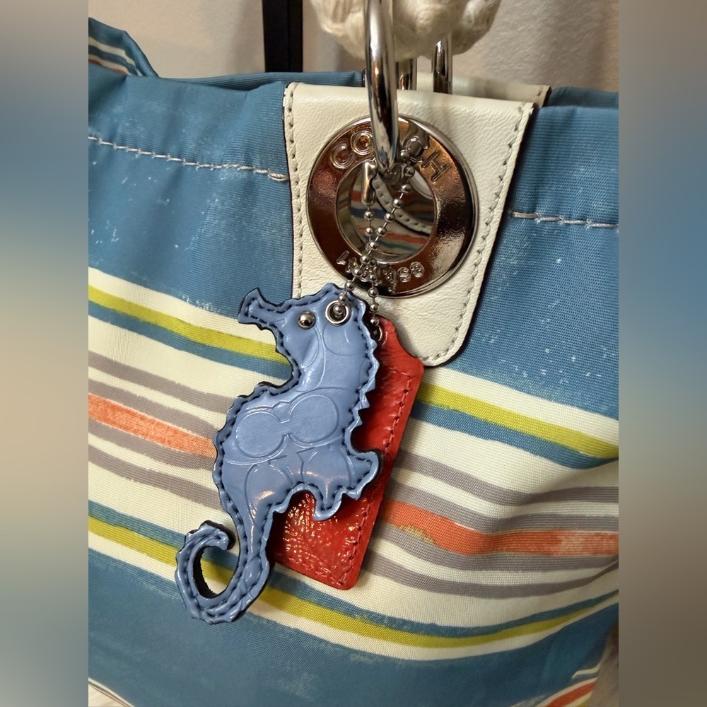 Coach Multicolor Striped Tote Bag - Picture 3 of 14